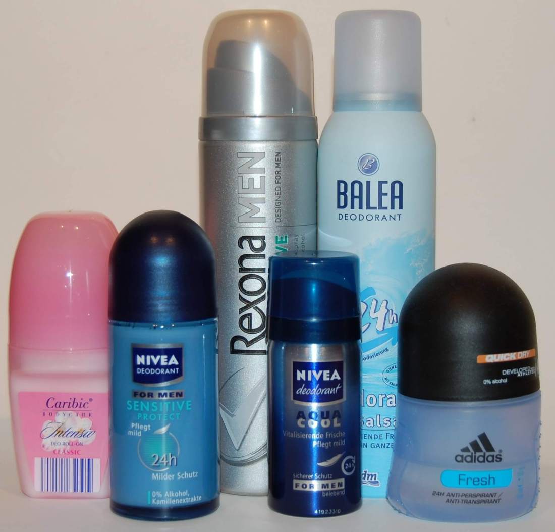 Different types of deodorants